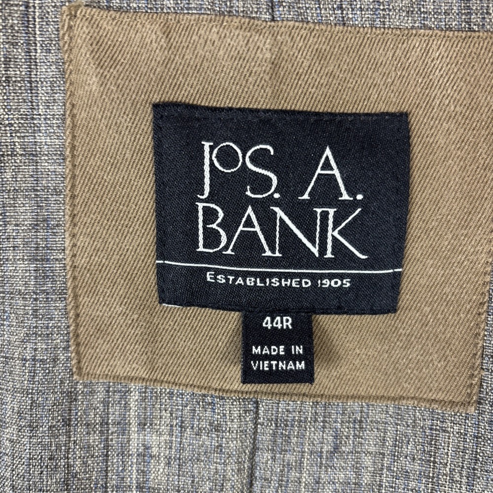 Jos. A. Bank Tan Overcoat Coat Size 44R Color Beige Lined 3 Button - Picture 3 of 13